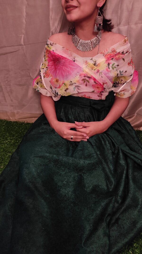 kimono and skirt make it adt co-ord set