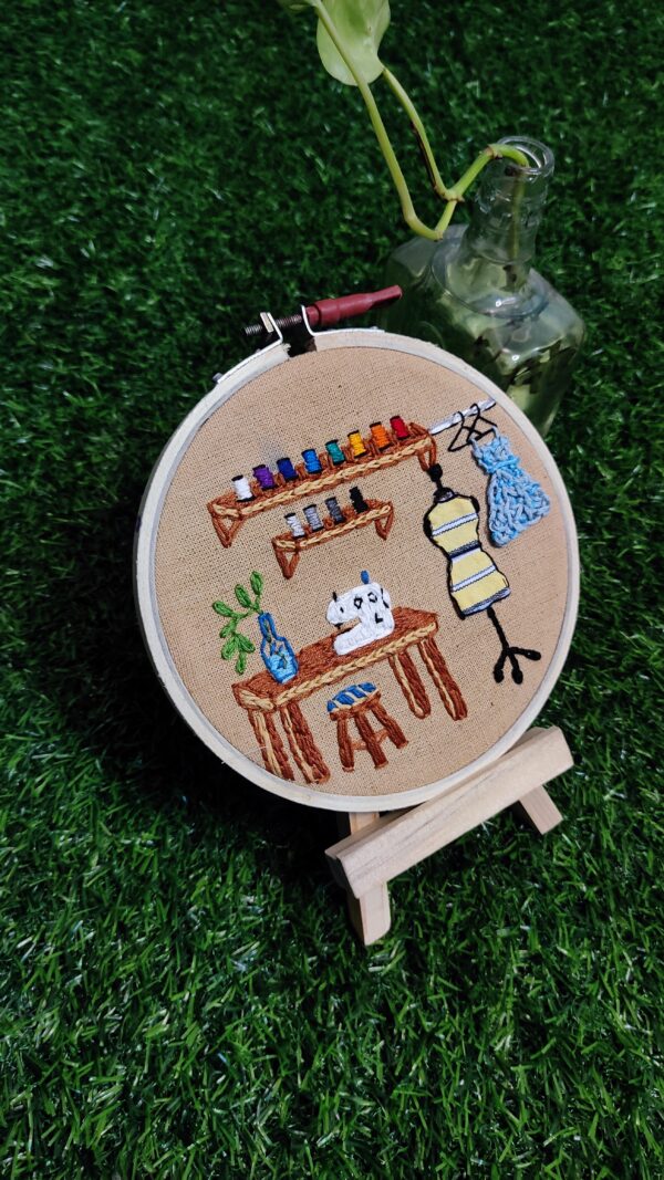 embroidered hoop art of workshop