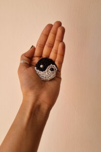 yin yang brooch