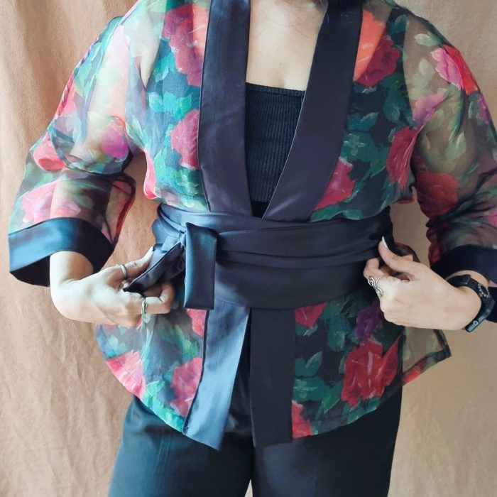 Rose Kimono with Belt