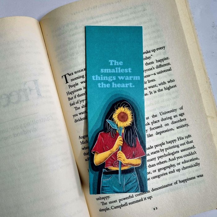 Sunflower Girl Bookmark