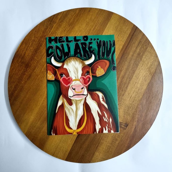 Hello Cow are you? Greeting Card