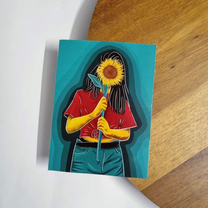 Sunflower Girl Art Print