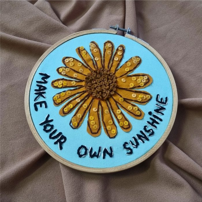 Sunshine Bloom Hoop Art  – Make it ADT
