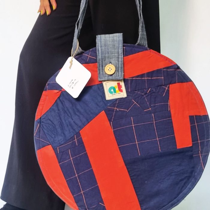 Blue orange Zero Tote Bag