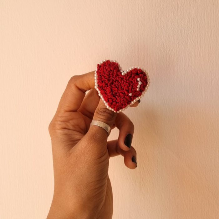 Bubble Heart Brooch