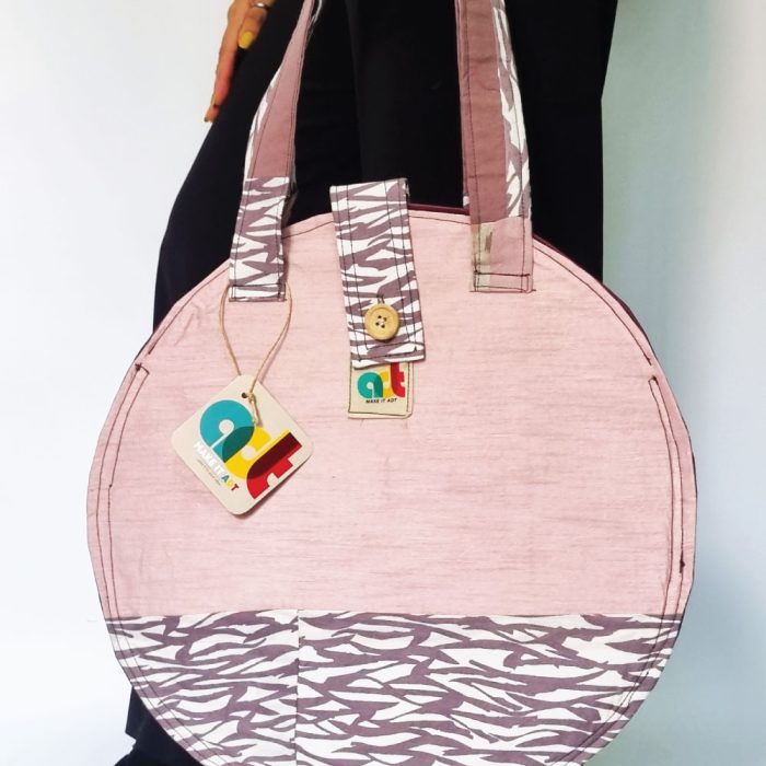 Pink Zebra Tote Bag