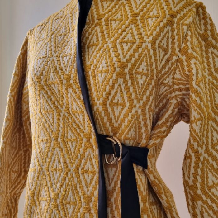 Handloom Yellow Tribe Coat
